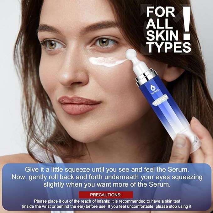 eye serum for dark circles and puffiness - 8% Caffeine, 8% Retinol - Dark Circle Remover, Puffy Eyes & Bags - Under Eye Cream, 1.5 fl. oz-Velvo Beauty