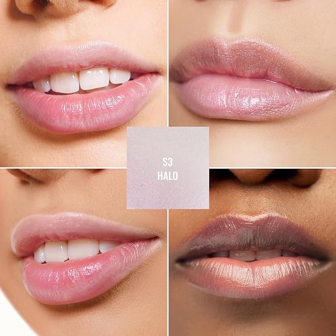 Oulac Moisturizing Shine Lipstick - Giltter Tinted Lip Balm Hydrating, Lip Plumper, Glossy Finish, Sheer Coverage with Pearlescent, Smooth for All Skin, Cracked and Chapped Lips, 2.2g/0.07oz (S03)-Velvo Beauty
