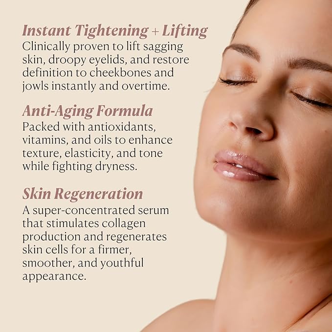 Nakery Collagen Peptide Serum for Women - Rapid Lift Face Serums for Anti Aging Face Tightening and Lifting - Multi Peptides Collagen Serum for Face & Crepey Skin to Firm Wrinkles & Sagging Skin-Velvo Beauty