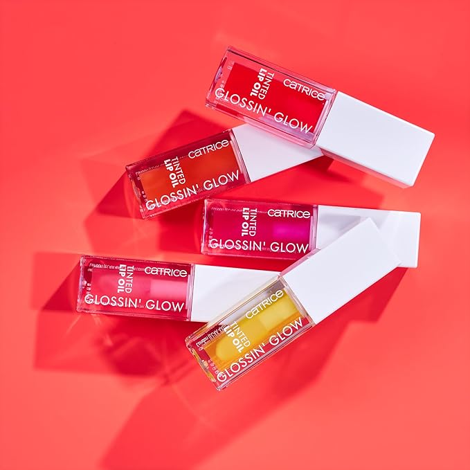 Catrice | Glossin’ Glow Tinted Lip Oil | High Shine, Moisturizing Lip Stain | With Cherry & Pomegranate Oil | Vegan, Gluten Free & Cruelty Free (20 | Drama Mama)-Velvo Beauty