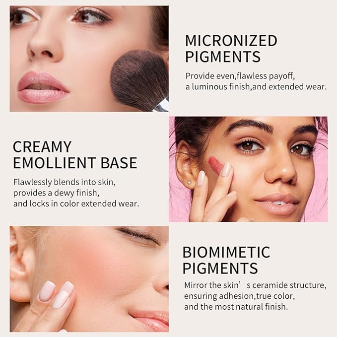 MAEPEOR Matte Face Blush 8 Colors Lightweight Natural Look Face Blush Long-Lasting and Highly Pigmented Powder Blush for Cheeks (Color 01)-Velvo Beauty