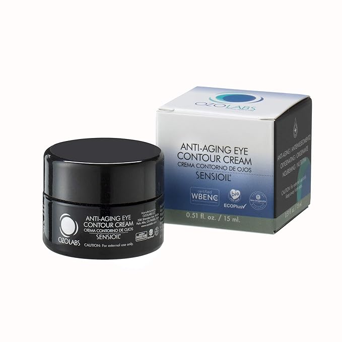 OZOLABS ® | ANTI-AGING EYE CONTOUR CREAM | With the benefits of certified organic ozonated oils | ISO 9001 | 0.5 fl. oz.-Velvo Beauty