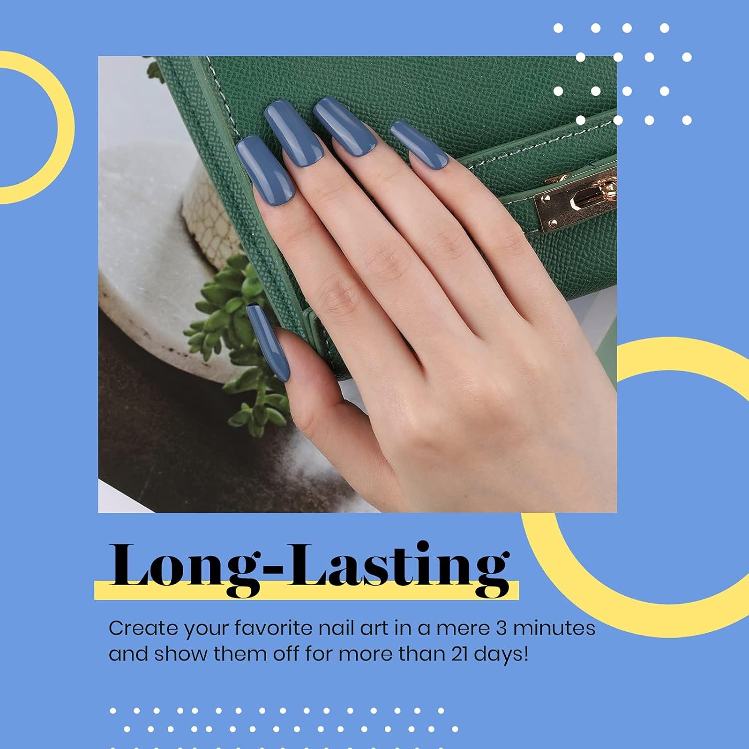 Beetles Blue Gel Nail Polish, 1Pcs 15ML In the Grayish Navy Blue Color Gel Polish Soak Off Nail Art Manicure Salon DIY Uv Nail Lamp Design Decoration at Home-Velvo Beauty