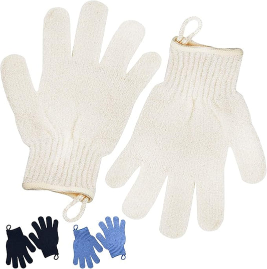 Exfoliating Glove - Body Scrub For Smooth And Soft Skin - Body Exfoliator For Ingrown Hair Dead Skin Remover And Itchy And Flaky Skin - Scrubber Shower Accessories For Women And Men 1 Pair Glove-Velvo Beauty