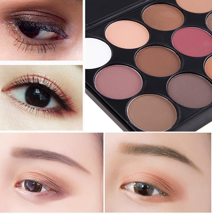 15 Colors Eyeshadow Makeup Palette Cosmetic Contouring Kit - Perfect for Professional and Daily Use-Velvo Beauty