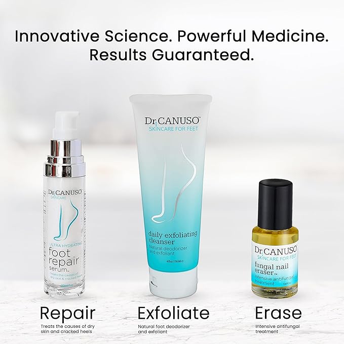 Dr. Canuso Cleansing Foot Scrub, Nourishing Cracked Heel Repair, Gentle Foot Exfoliator with Beeswax Microbeads, Treats Foot Odor, Softens Calluses, Heals Dry Skin (4 oz)-Velvo Beauty