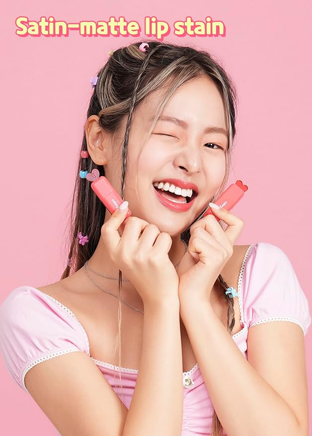 COLORGRAM Juicy Blur Tint 08 Cooling Strawberry | Daily Semi-Matte, Semi-Glossy, Long-Lasting Lip Stain, Moisturizing, Buildable & Blendable, highly Pigmented (0.12 Fl. Oz.)-Velvo Beauty