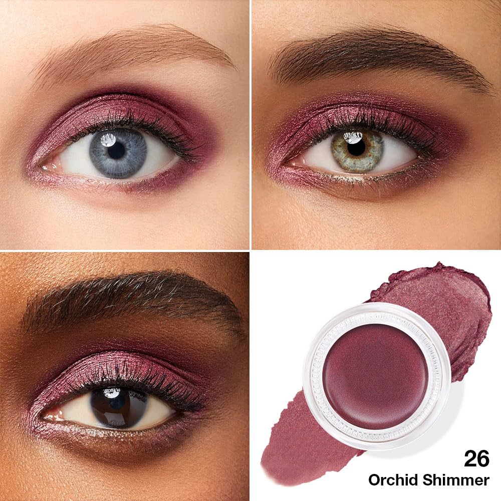 Cream Glitter Orchid Shimmer Metallic Eyeshadow Palette Makeup, Natural Single Mini Instant Holographic Eyeshadow For Women, Sombras Crema Para Ojos, Talc, Paraben & Cruelty Free, 26-Velvo Beauty