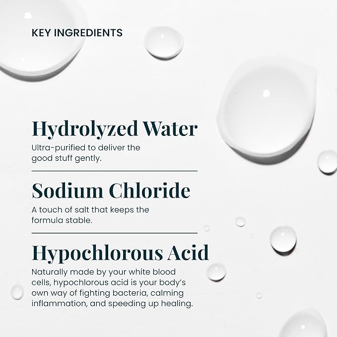 FlutterHabit Hypochlorous Acid Spray, Face Mist for Acne Prone Skin, HOCl Formula to Soothe Irritation, Refresh Complexion, Repair Damage, Balance Oil, Calm Redness, Restore Clarity (125mL)-Velvo Beauty