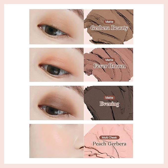 ETUDE Play Tone Eyepalette | From Eye To Cheeks | Palette With Easy Color Matching For All | Various Texture From Sheer Matte To Wet Glitters | K-beauty (Peach Gerbera)-Velvo Beauty