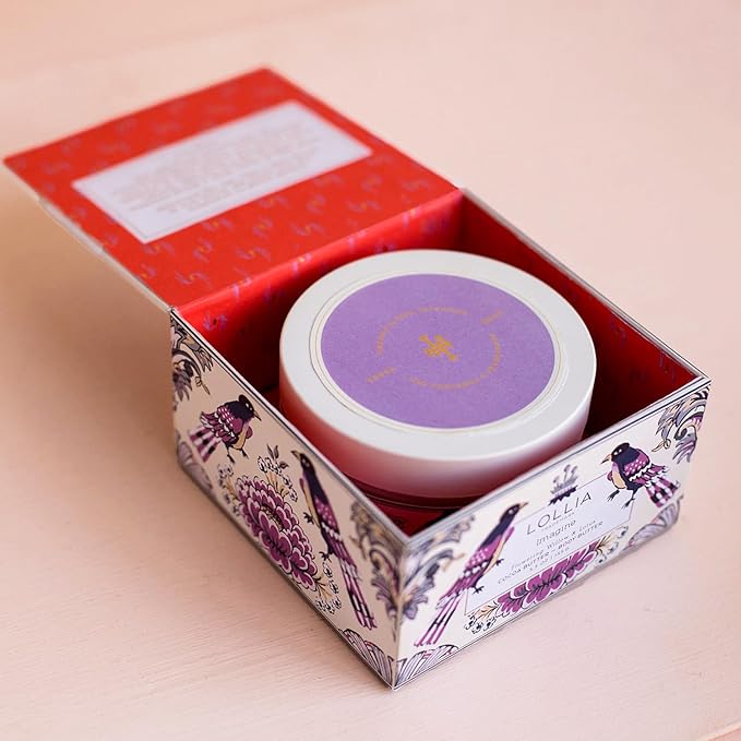 LOLLIA Imagine Body Butter, 5.5 oz. - Flowering Willow & Lotus Fragrance - Shea Butter & Cocoa Butter, Body Lotion for Women, Hydrating & Smooth Body Moisturizer-Velvo Beauty