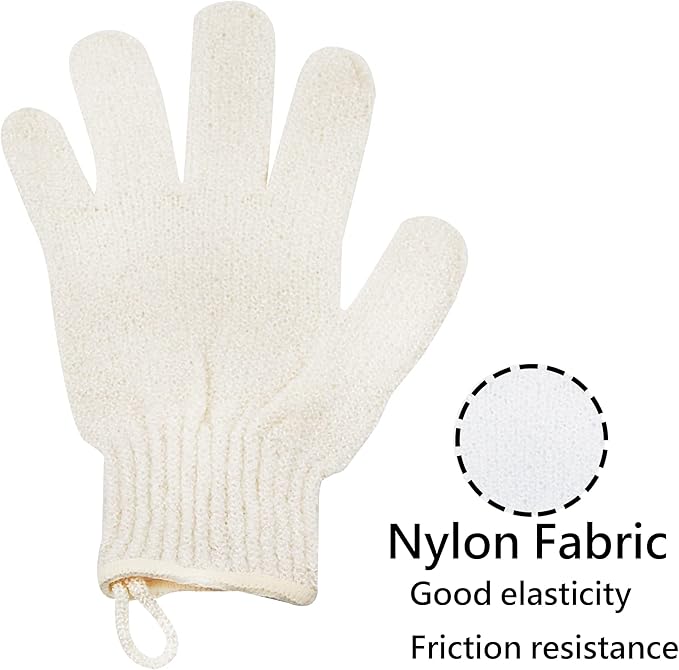 Exfoliating Glove - Body Scrub For Smooth And Soft Skin - Body Exfoliator For Ingrown Hair Dead Skin Remover And Itchy And Flaky Skin - Scrubber Shower Accessories For Women And Men 1 Pair Glove-Velvo Beauty