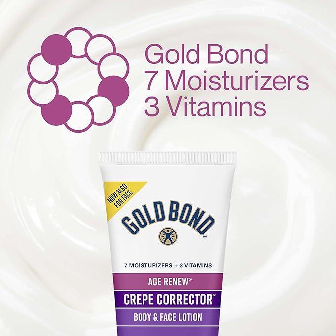 Gold Bond Age Renew Crepe Corrector Body Lotion, Replenishing & Smoothing Formula, 8 oz.-Velvo Beauty