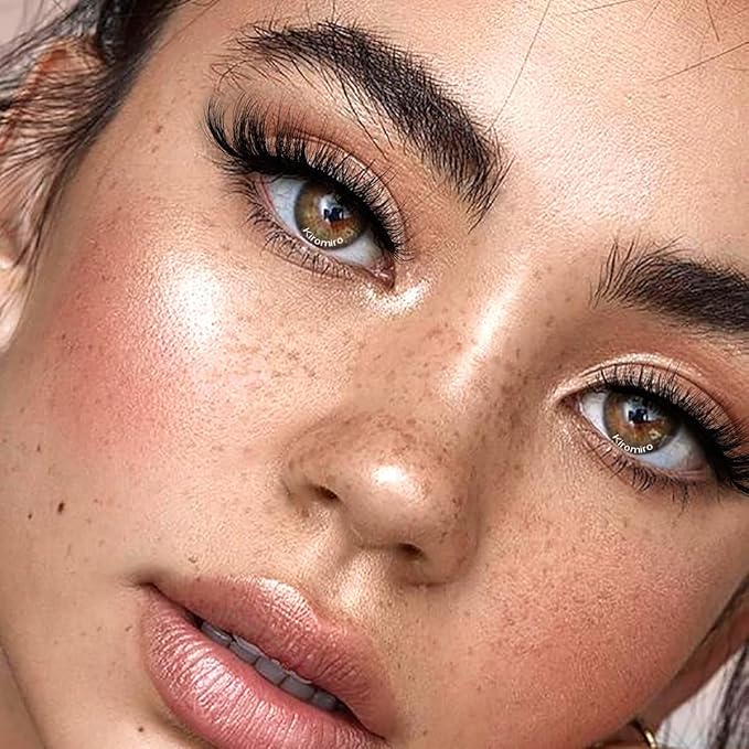 Mink Lashes False Eyelashes Wispy 3D Volume Cat Eye Faux Mink Eyelashes Natural Look 18mm Strip Eyelashes Pack 7 Pairs by Kiromiro-Velvo Beauty