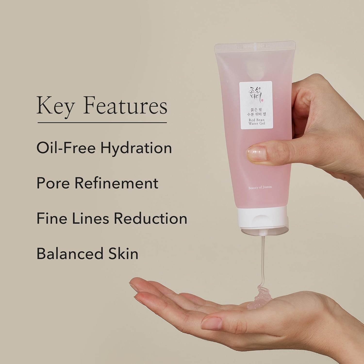 Beauty of Joseon Red Bean Water Gel Hydrating Peptide Hydro Boost Moisturizer for Acne Prone Dry Skin, Korean Skin Care for Men and Women, 100ml, 3.38 fl.oz-Velvo Beauty