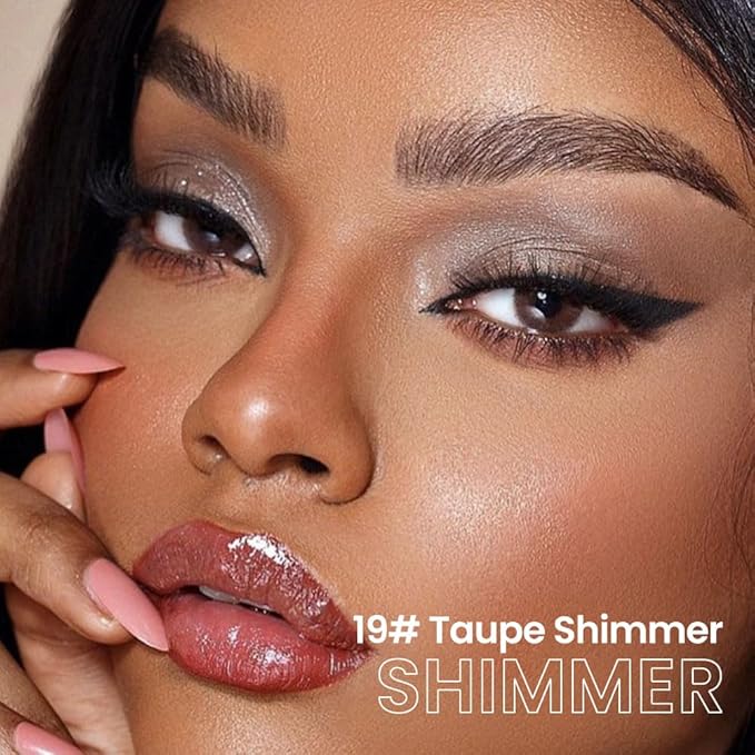 evpct Taupe Shimmer Cream Eye Shadow Brightener Sticks Set for Eyes, Taupe Shimmery Matte Pencil Eye shadow Applicator Stick Pen Palette Makeup Waterproof sombras en crema para ojos 19#-Velvo Beauty