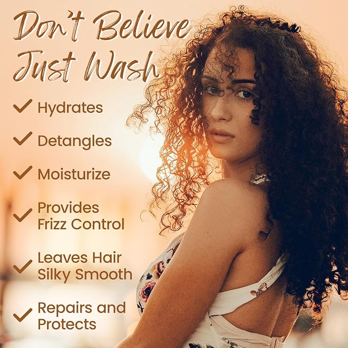 FILPO Beauty Hair Detangler Spray - 6 in 1 Coconut Milk and Argan Oil Infused Hydrating Anti-Frizz Leave-in Conditioner for Curly Hair-Velvo Beauty