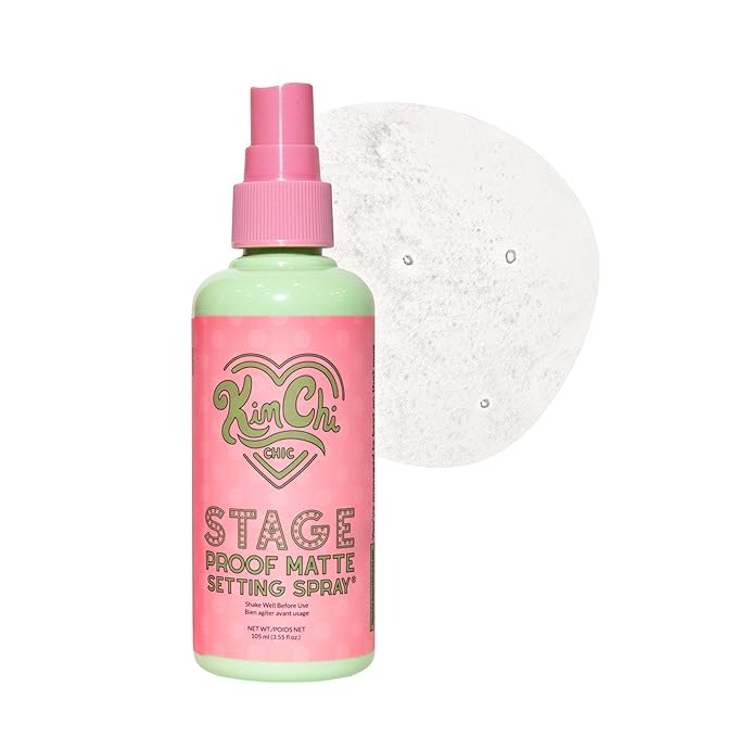 Kimchi Chic Beauty Stage Proof Matte Setting Spray, Makeup Finishing Mist and Fixative for All Skin Types, 3.55 fl oz-Velvo Beauty