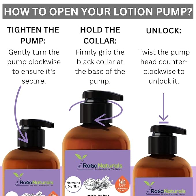 RaGaNaturals Lavender Shea Butter Hand and Body Lotion, 8 Fl Oz - Moisturizing, Plant-Based, Vegan, with Argan, Avocado Oil & Vitamin E-Velvo Beauty