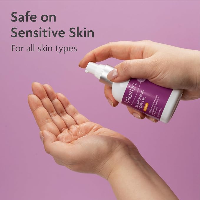 TriLASTIN Belly Oil (3.4oz), Stretch Mark Oil, Belly Oil for Pregnant Women, Serum for Scars and Stretchmarks, Body Oil, Paraben-Free and Hypoallergenic-Velvo Beauty