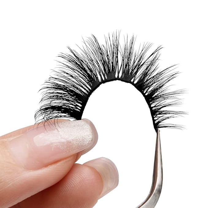 Onlyall Lashes Mink False Eyelashes Natural Wispy Lashes Soft Faux Mink Lashes Fluffy False Lashes 16MM A04-Velvo Beauty