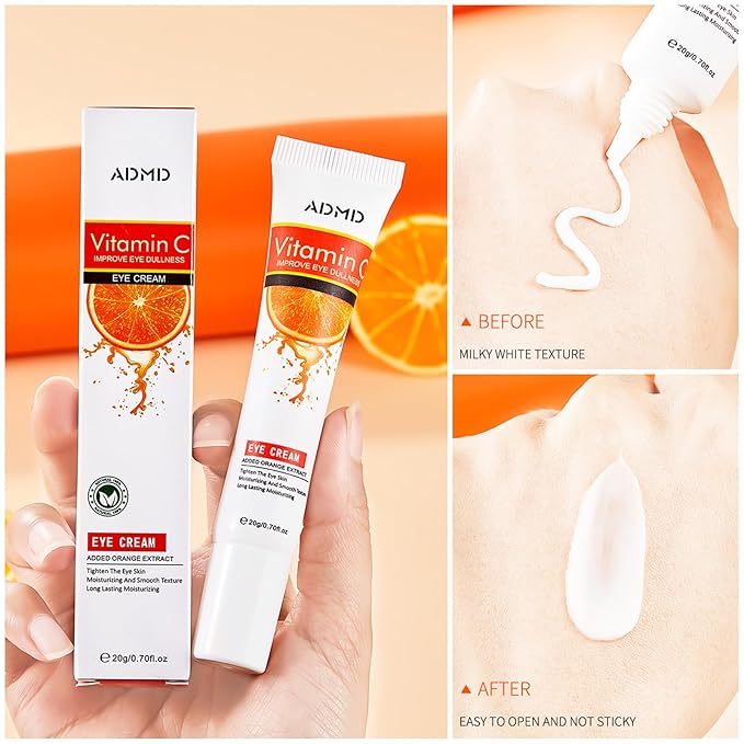 Eye Cream Vitamin C Eye Care Anti-Aging Against Wrinkles and Dark Circles Effective Anti-Aging Moisturizes Reduces Puffiness Dark Circles-Velvo Beauty