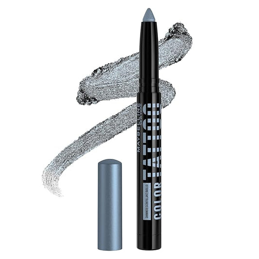 Maybelline Color Tattoo Longwear Multi-Use Eye Shadow Stix, All-In-One Eye Makeup for Up to 24HR Wear, I am Unconventional (Charcoal Shimmer), 1 Count-Velvo Beauty