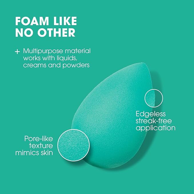 Beautyblender® | Chill Blender Makeup Sponge | Blend Liquid Foundations, Powders and Creams | Streak Free Application | Vegan, Cruelty Free | Made in USA-Velvo Beauty