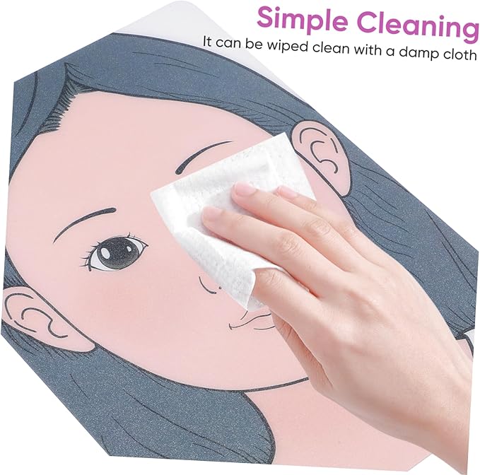 ADOCARN 2pcs Makeup Practice Board Makeup Training Face Colored Makeup Template Painting Exercise Template Cosmetic Makeup Template Eyelid Face Board Double Eyelid Plastic Child Face Paint-Velvo Beauty
