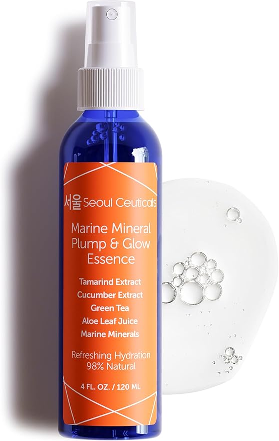 SeoulCeuticals Korean Skin Care Essence Toner - K Beauty Skincare Spray Mist For Face Contains Cucumber Extract and Marine Minerals + Organic Aloe - Get That Healthy Youthful Glow-Velvo Beauty