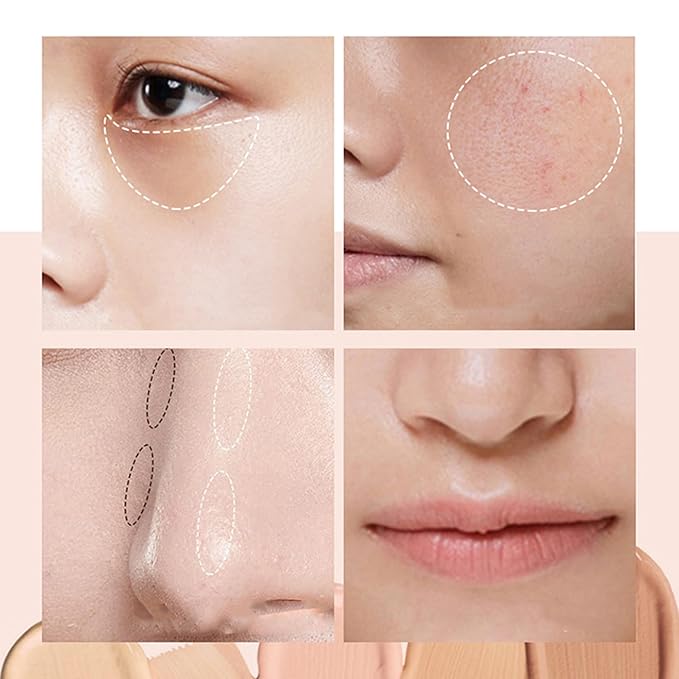 Mallofusa Single Color Face Makeup Concealer Foundation Palette Creamy Moisturizing Concealing 0.49oz (Light Beige)-Velvo Beauty