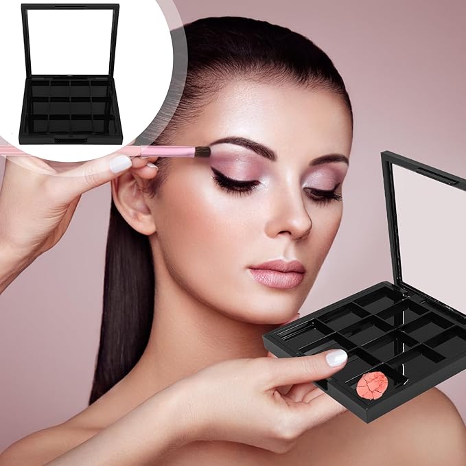 Beaupretty Empty Lip Palette Eyeshadow Makeup Palette Empty Eyeshadow Palette Empty Make Up Container Palette for DIY Cosmetics Lipstick Blush Powder-Velvo Beauty