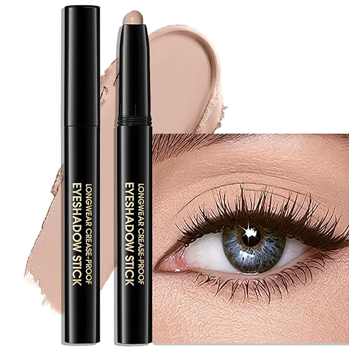 Eyeshadow Stick Matte Eye Brightener Pencil Cream Nude Eye Shadow Base Crayon Long-Lasting Crease-Proof Naked Eyeshadow Blendable High Pigmented Single Eyeliner Makeup for Women, 3 DESERT-Velvo Beauty