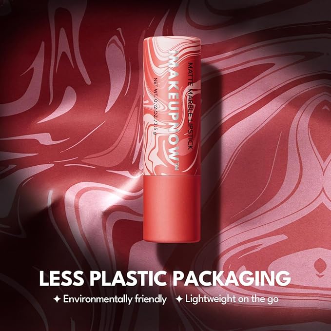 2PCS Marbled Matte Lip Stick Makeup - Velvety Finish | Naked-lip Feel, Full Coverage, D003+D004-Velvo Beauty
