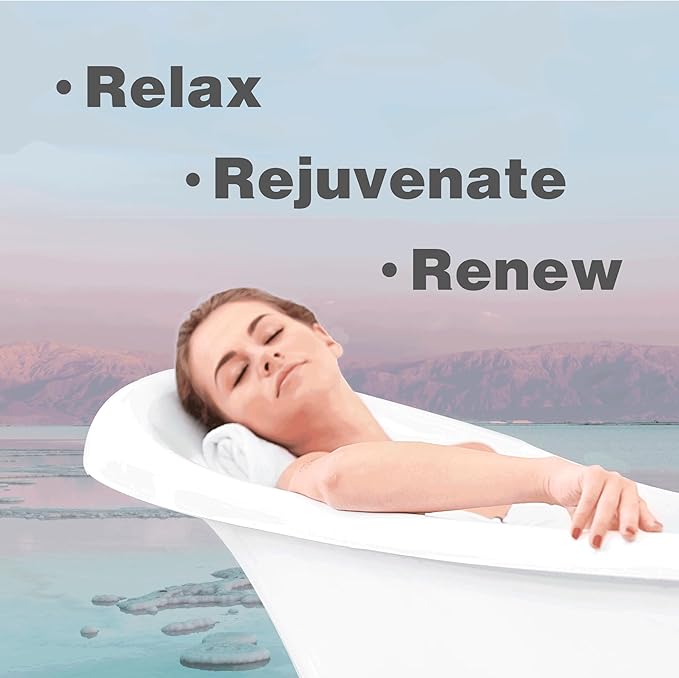 One With Nature 100% Pure Dead Sea Salt for Bath Lavender, 2.5oz 6Pack. High in 21 Essential Minerals, Such as Magnesium, Sulfur, Zinc, Potassium. Skin Nourishing and Therapeutic.-Velvo Beauty