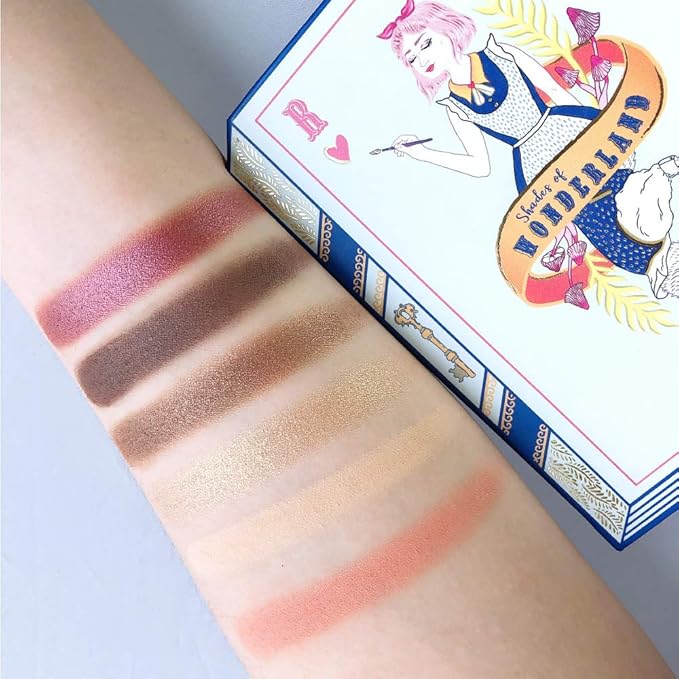 READY TO SHINE Shades of Wonderland Blush and Eyeshadow Palette - Highly Pigmented Shimmer Matte - Smooth With Moisturizing Jojoba Oil - Vegan and Cruelty Free - For All Skin Types-Velvo Beauty