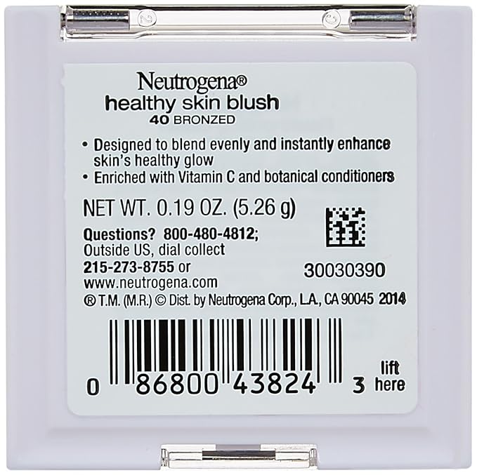 Neutrogena Healthy Skin Blush, 40/Bronzed, 0.19 Ounce-Velvo Beauty