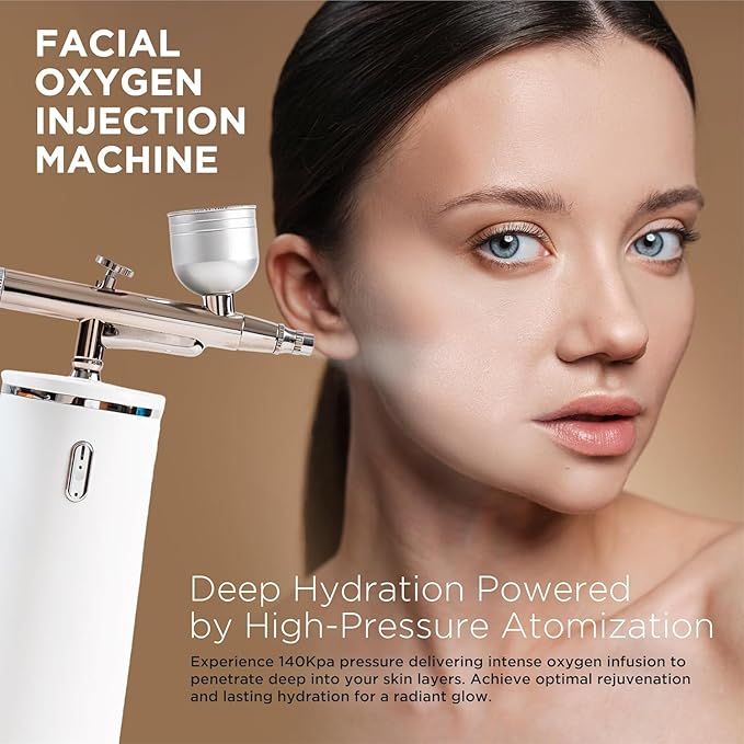 Facial Mist Spray Machine – 0.3mm Oxygen Micro Mist for Toner & Serum Infusion | High-Pressure Hydration & Skin Cooling Steamer for Home & Salon Use – Koli Z2-Velvo Beauty