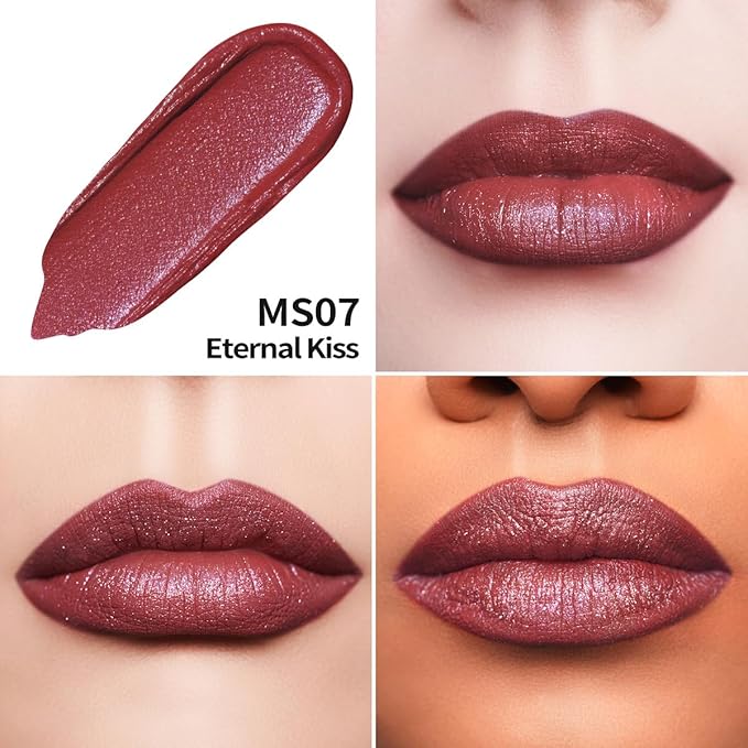 Oulac Red Matte Liquid Lipstick for Women, Long Lasting Lipstick Waterproof Lip Stain, No Transfer, Creamy High Pigmented Formula with Rose Oil, Vegan & Cruelty-Free MS07-Velvo Beauty