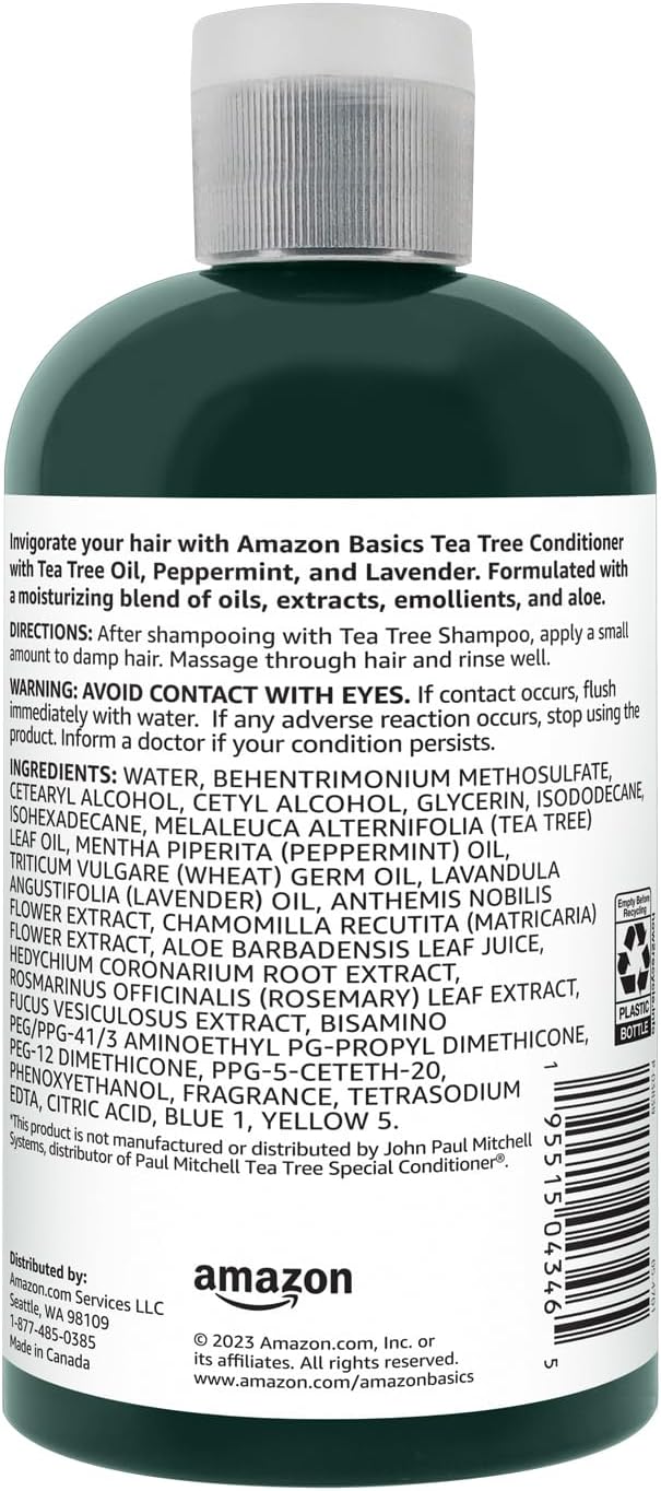 Amazon Basics Tea Tree Conditioner, 10.14 Fl Oz, Pack of 1-Velvo Beauty