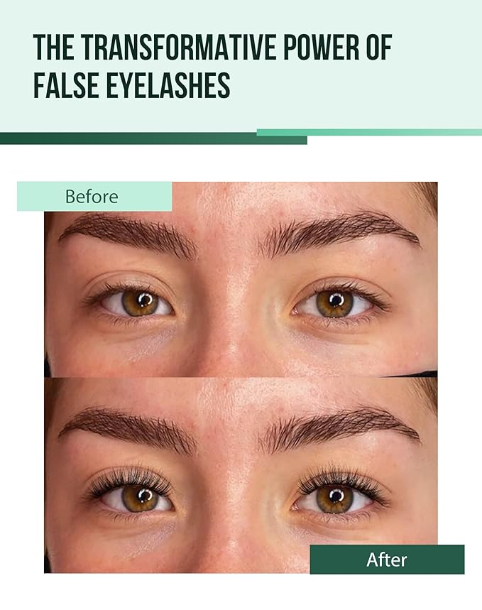 Lashes Wispy False Eyelashes Natural Look Fluffy Mink Lashes Doll Eyelashes Thick Faux Mink Eyelashes C Curl Fake Lashes 14MM 7 Pairs-Velvo Beauty