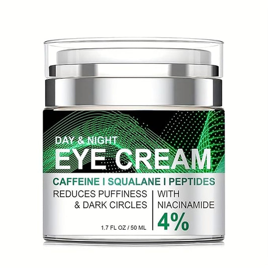 Caffeine Eye Cream for Puffiness and Bags Under Eyes Daily Anti-Wrinkle Cream Collagen Eye Cream Day and Night Peptide Eye Cream Reduce The Look Of Aging Line Smoothing Skin Care 1.7 FL OZ,1 Pack-Velvo Beauty