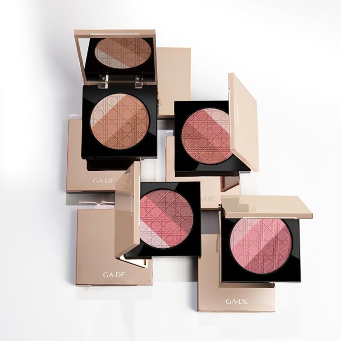 Glow FX Natural Face Palette - Blush for Cheeks, Bronzer Powder, and Highlighter Makeup - Enriched with Jojoba Oil - 139 Blooming Chic - 0.42 oz-Velvo Beauty