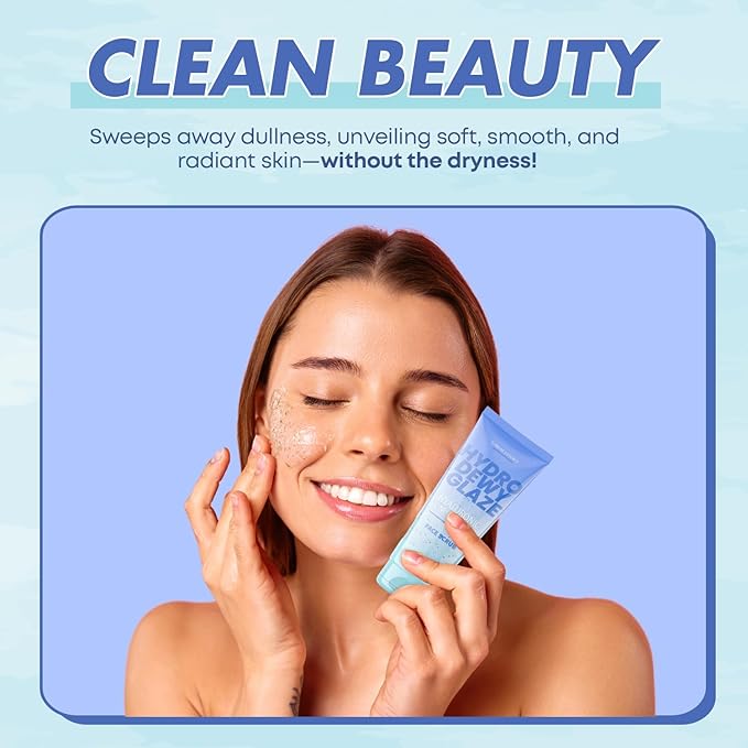 Hyaluronic Acid Facial Scrub - Dermatologist Tested, Anti-Aging, Korean Skin Care, Hydrates & Plumps Dry Skin, Improves Texture & Firmness - Gentle, Vegan, 95% Natural - 1 Pack-Velvo Beauty