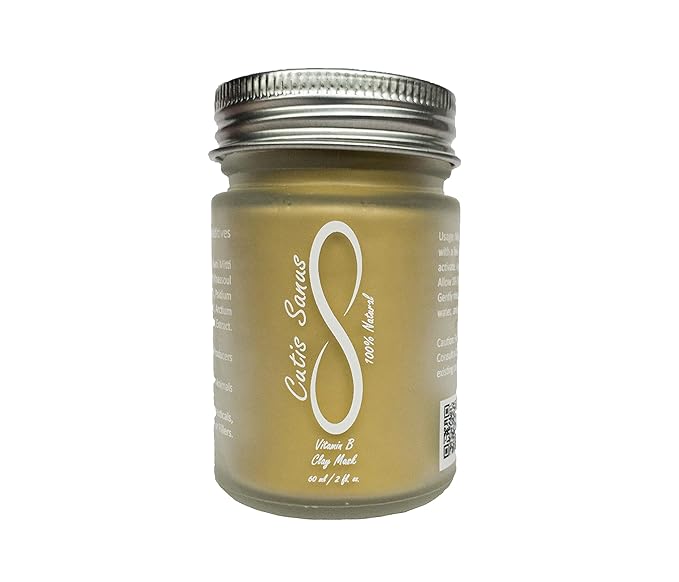 100% Natural Vitamin B Clay Exfoliating Face Mask 120g All Clay & No Water-Velvo Beauty
