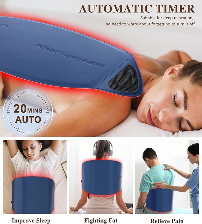 Red Light Therapy for Face and Neck, 720 LED Infrared Light Therapy Mask for Wrinkles and Acne, Large 30.8" x 11.8" Panel for Body, Red Light Mask Gift for Women, Mom, PDT Facial Skincare at Home-Velvo Beauty