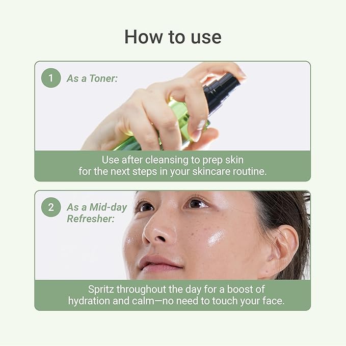 Meebak CICA Toner Spray | Korean Face Mist | Facial Spray with Centella Asiatica & Vitamin E | Soothing Face Toner for Sensitive, Oily, and Combination Skin | 4 fl oz-Velvo Beauty