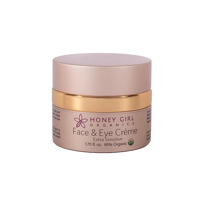 Honey Girl Organics Extra Sensitive Face and Eye Creme, 1.75 Fluid Ounce-Velvo Beauty