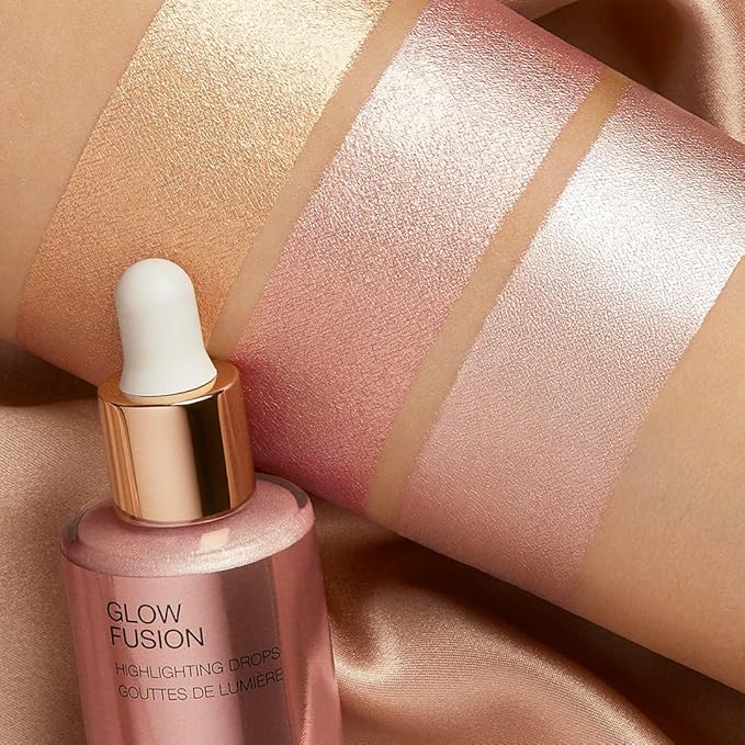 KIKO Milano Glow Fusion Highlighting Drops 01, Liquid Face Highlighter With A Metallic Finish-Velvo Beauty