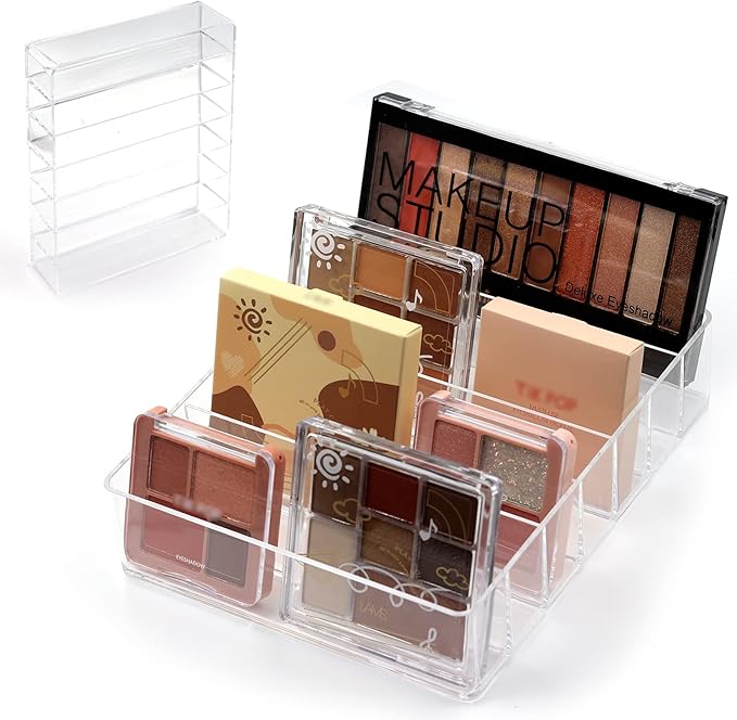 Makeup Organizer, Compact Makeup Palette Organize, for Bathroom Countertops, Vanities, Cabinets, Sleek Modern Cosmetics Storage Solution for - Eyeshadow Palettes, Contour Kits, Blush-Velvo Beauty